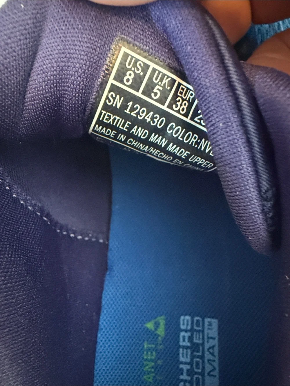 Skechers GO Run Lite Vegan Washable Sneakers Galaxy Navy/Blue